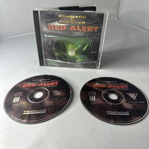 Command and Conquer Red Alert (PC CD-ROM, 1996) 2 Disc Set (Soviet & Allied) - Picture 1 of 3