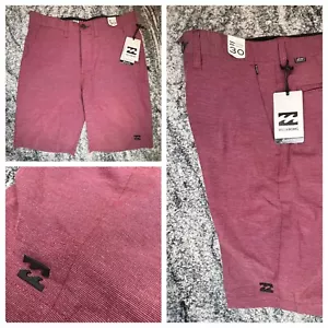 Billabong Crossfire X Hybrid Shorts Mens 30 Submersibles Stretch Maroon Red New - Picture 1 of 11