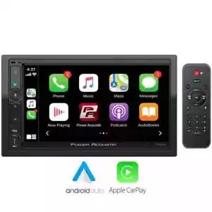 POWER ACOUSTIK CPAA-70MW 2 DIN RECEIVER Wireless Android Auto CarPlay Bluetooth - Picture 1 of 6
