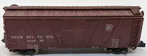Con-Cor Sekisui N: pennsylvania PRR #228630 Brown Boxcar JAPAN VINTAGE - Picture 1 of 4