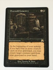 1x Oversold Cemetery (LP) - Onslaught - MTG