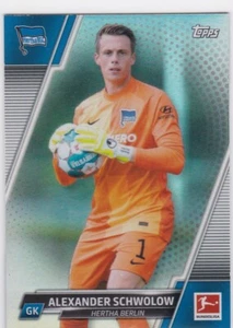 2021-22 Topps Bundesliga BLUE Foil #13/75 Alexander Schwolow #16 - Picture 1 of 1