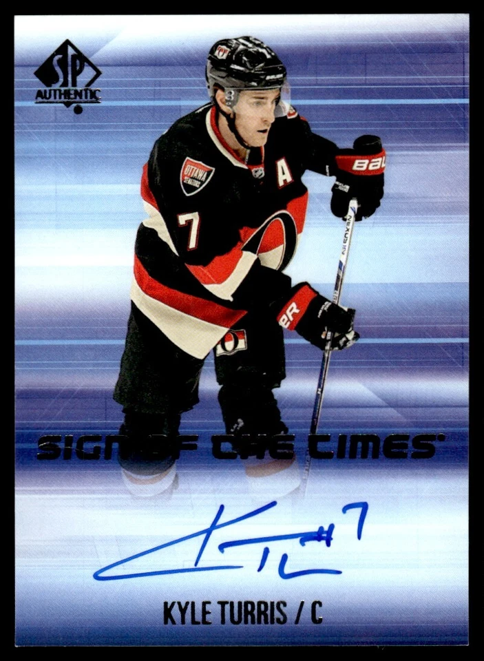 2015-16 SP Authentic Sign of the Times Kyle Turris Auto Ottawa Senators #SOTT-KT - Image 1 of 2