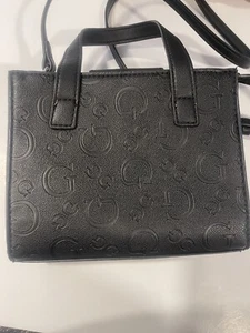 Guess Handbag Women's Black Handle/Cross Body Strap Holden Mini Tote - Picture 1 of 19