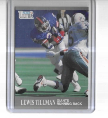 1991 Fleer Ultra Football #225 Lewis Tillman New York Giants - Image 1 of 2