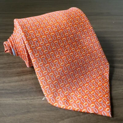 Corbata Citibank Hombre Naranja Personalizada Riqueza Latina Estampado Geométrico Corbata Logo Citi Foto 1 de 4