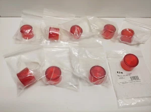 LOT OF (9) NEW OLD STOCK! EATON PUSH TO TEST RED LENSES HT8BR - Picture 1 of 1