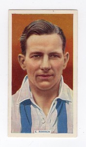 Soccer stars cigarette Card 1936 #46 Ellis Rimmer Sheffield Wednesday