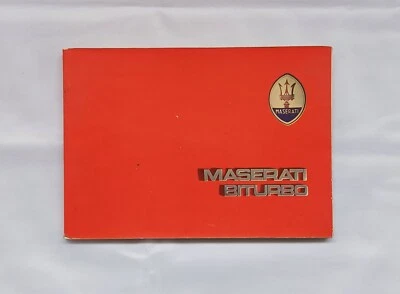 Libretto Uso e Manutenzione Maserati Biturbo I Serie - Italiano - Originale - Immagine 1 di 4
