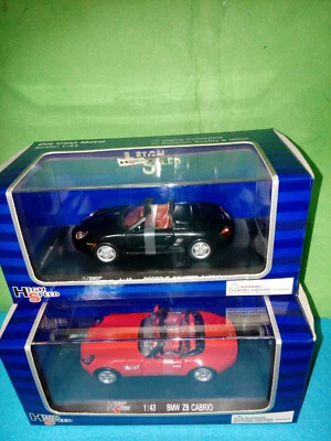 HIGH SPEED BMW Z 8 CABRIO-PORSCHE BOXSTER CABRIO 9165-   1/43 METAL    - Immagine 1 di 2