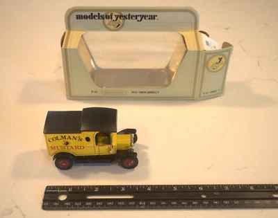 Спичечный коробок модели прошлых лет 1912 Ford модель T-Coleman горчица Y-12 - Изображение 1 из 3