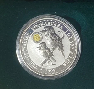 AUSTRALIAN: 1999 $1 KOOKABURRA CENTENARY SOVEREIGN PRIVY 1oz .99.9% SILVER COIN - Picture 1 of 7