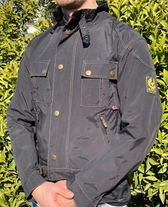 Rare Belstaff "Tourmaster Trophy" Short Jacket Motorcycle Rider Slim Size L - Picture 1 of 24