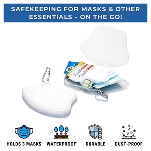 ¡Nuevo! Mascarilla facial Tidalpool (2) estuches con paquete de llavero con abridor de puerta TouchKey - Imagen 1 de 4