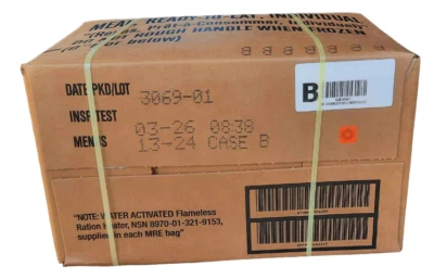 US MRE / komplettes Case B 12 MRE / EPA / Prepper / Verpflegung