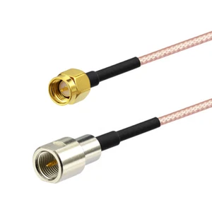 FME plug to SMA plug male RF adapter pigtail cable RG316 15cm for wifi antenna - Picture 1 of 3