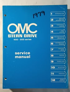 OMC Stern Drive SLD-1091 1979 120/140/185/200/230/250/260HP MODEL Service Manual - Picture 1 of 3