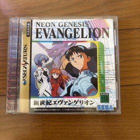 Neon Genesis Evangelion Sega Saturn Game w/ Obi Insert
