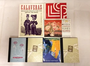 7 x Postcard books Advice to Sink in Slowly,Calaveras, Rennie Mackintosh, Lanyon - Picture 1 of 12