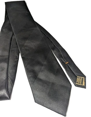 Галстук галстук Trump черный на черном фирменная коллекция золотой герб полоса Donald - Изображение 1 из 4