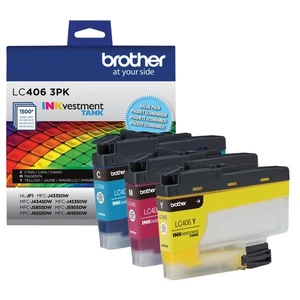 LC4063PK 3 Pack of Standard Yield Cyan, Magenta and Yellow -Ink -Cartridges - Picture 1 of 7
