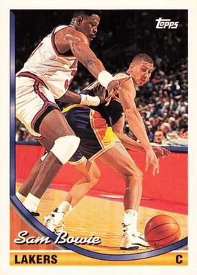 Sam Bowie 1993-94 Topps #318 Los Angeles Lakers Basketball - Image 1 of 2
