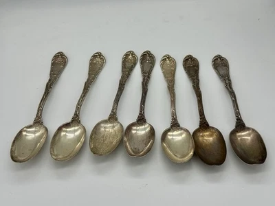 Juego de 7 cucharaditas Gorham de plata de ley Foto 1 de 4