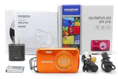 [ MINT w/Box ]  OLYMPUS VH-210 Compact Digital Camera orange From JAPAN - Image 1 of 4