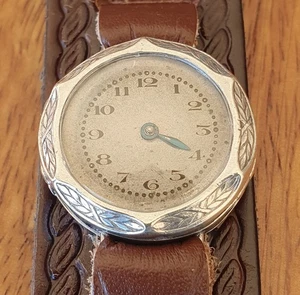 Antique Solid Sterling Silver ROLEX Officers Trench Watch - Spares/Repair - Picture 1 of 6