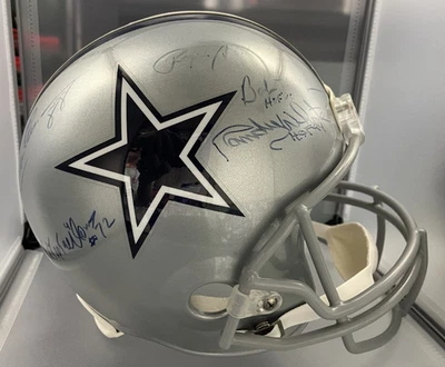 Staubach Pearson Too Tall Jones Bob Lilly Randy White Cowboys Signed FS Rep VSR4 - Image 1 of 3