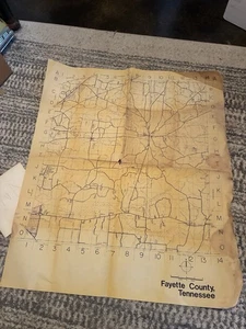 Antike Karte von Fayette County Tennessee 36” x 31” - Bild 1 von 8