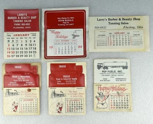 Vintage 1980er 1990er Garage Geschäft Werbung Aufkleber Kalender Cadiz Flushing OH - Bild 1 von 8