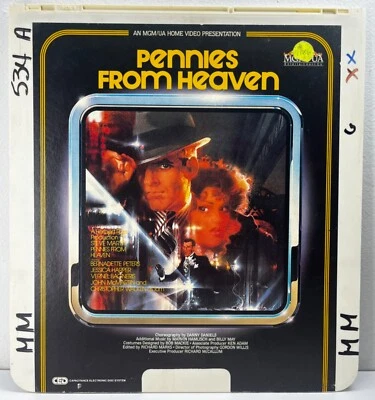 Pennies From Heaven (1981 Film) MGM/UA RCA Videodisc CED Steve Martin — 第 1/4 张图片