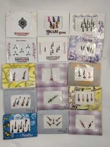 65+ Posten verschiedene bunte Bindi Tika Nagelschmuck indische temporäre Tattoos Kunst - Bild 1 von 12