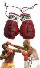 Chris Eubank v Nigel Benn Autographed Mini Boxing Gloves  