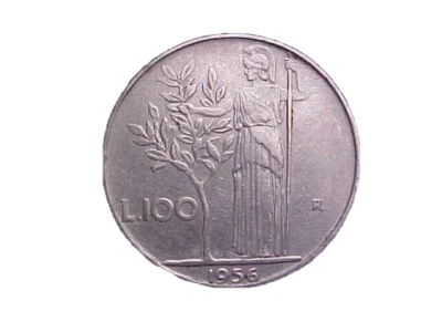 1956-R ITALY 100 LIRE KM# 96.1 - NICE HIGH GRADE CIRC COLLECTOR COIN!-c2161xux - Image 1 of 2