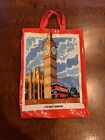 Vintage London Turystyczna torba na zakupy Big Ben Tower Bridge