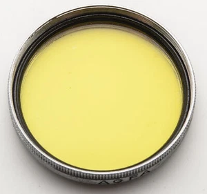 Agfa 2-S 35,5mm Farbfilter color filter Gelb yellow - Picture 1 of 3