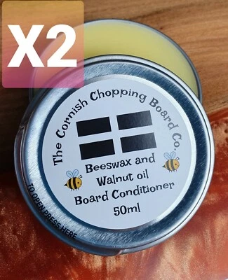 THE CORNISH CHOPPING BOARD COMPANY Chopping Board Beeswax & Walnut Oil Conditioner 100ml - 100% Natural