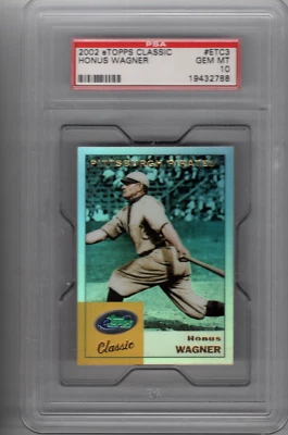 2002 Etopps Classic #etc3 Honus Wagner PSA 10 - Image 1 of 2