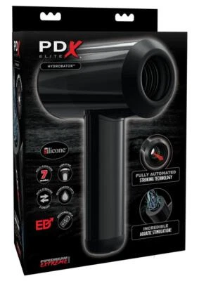 PDX Elite Rechargeable Hydrobator Masturbator - Black - Image 1 of 4