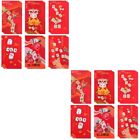  36 sztuk Mahjong Brązowa czerwona koperta Chińskie koperty Hongbao