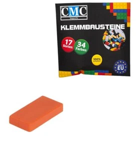 100 Fliesen Klemmbausteine Tiles Bausteine 1x2 Noppen Kompatibel Kachel Orange - Bild 1 von 1