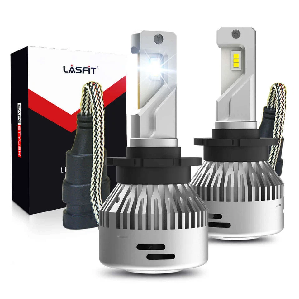 Lasfit D2S D2R D4S D4R LED Faros Bombillas Alta Baja Kit 6000K Blanco Brillante Foto 1 de 4