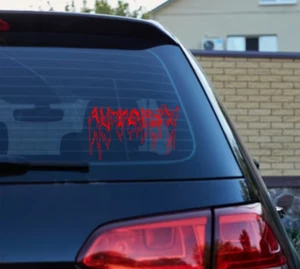 Calcomanía pegatina con logotipo de vinilo para autopsia banda de heavy metal coche parachoques de muerte ángel mórbido - Imagen 1 de 5