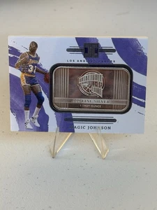 2023-2024 Panini Impeccable Magic Johnson #20 Hall Of Fame 1 Ounce Silver Bar /6 - Picture 1 of 3