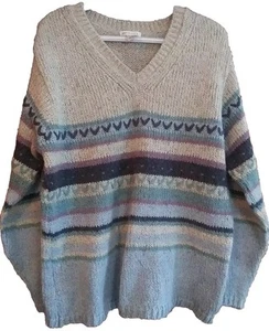 Vintage Van Heusen Sweater Women's Size Medium Acrylic Mohair Knit Made in USA - Picture 1 of 9