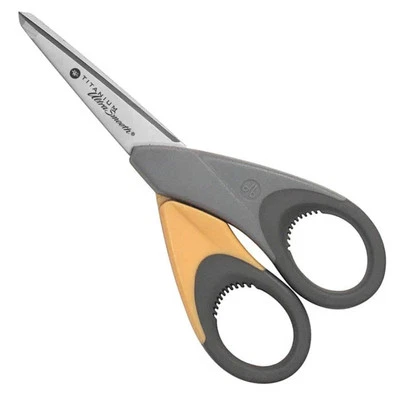 Tijeras rectas Westcott ultra suaves ambidiestras de titanio unidas 5" (14103) Foto 1 de 4