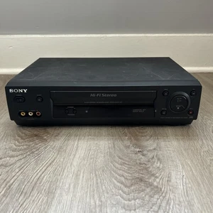 Sony SLV-N500 VCR Lettore VHS Registratore 4 Testine Hi-Fi Stereo No Telecomando Testato Funziona - Foto 1 di 8