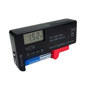 Batterietester BT 168 PRO, Batterietester AAA AA 9V Lithium Schwarz - Bild 1 von 4